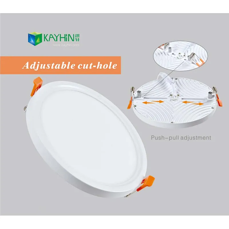 Adjustable cut-hole panel light 9W
