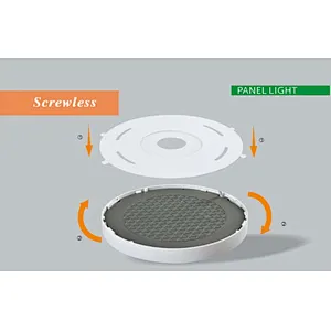 12W Round Driverless panel light