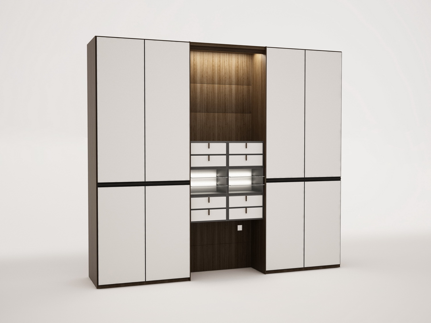 Divany Wardrobe PC-404 BODY: MDF, AVAILABLE IN A VARIETY OF LACQUERED AND WOOD FINISH