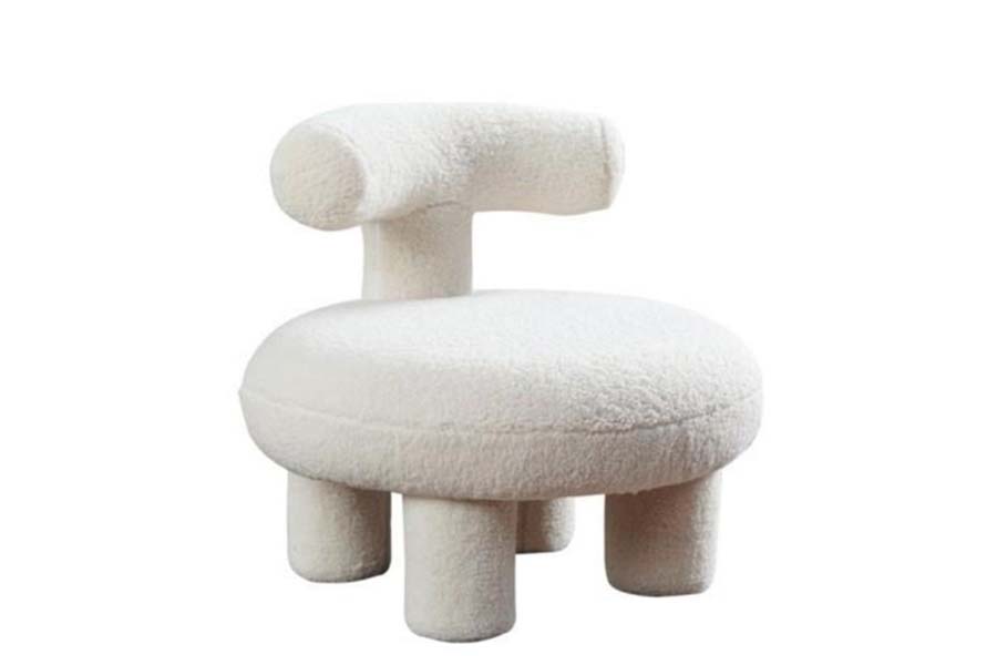 Erco Leisure chair Lamb wool fabric, skin-friendly HM0257-KY-6022