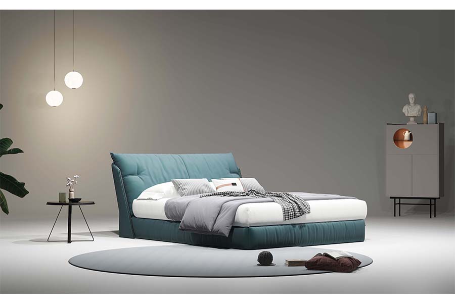 Frantana Bed HM0424-2205 Modern minimalist bedroom furniture Apartment hotel double bed