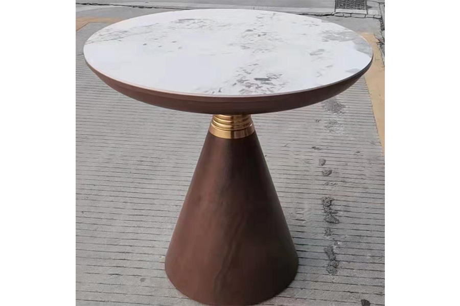 Пружинный журнальный столик HM0378-DKD-B30 Каменная пластина из нержавеющей стали из углеродистой стали
