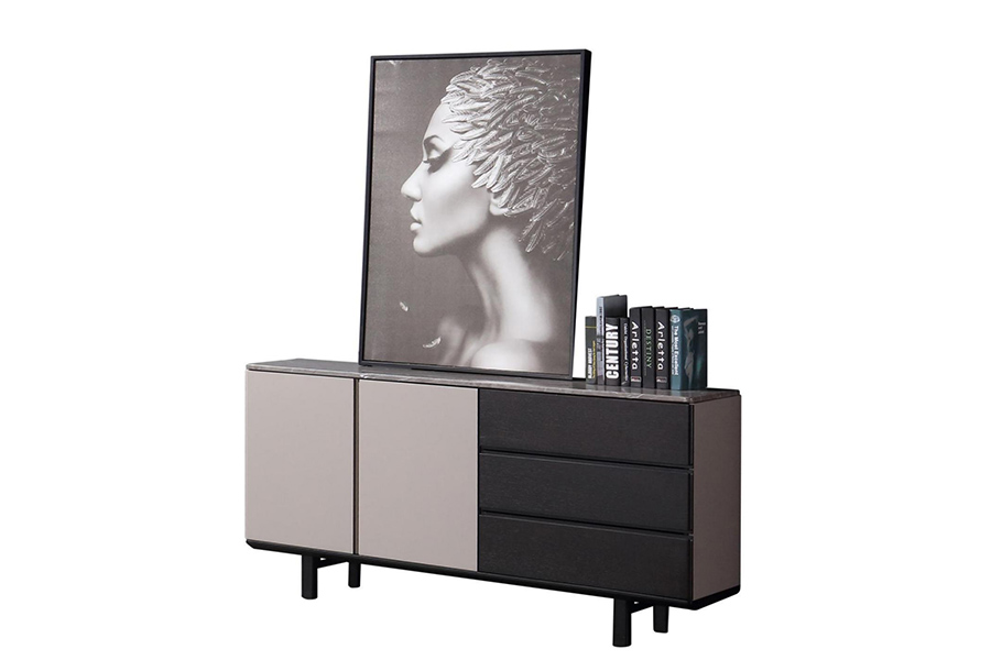 August Cabinet HM0220-2031-4 matte light gray baking paint