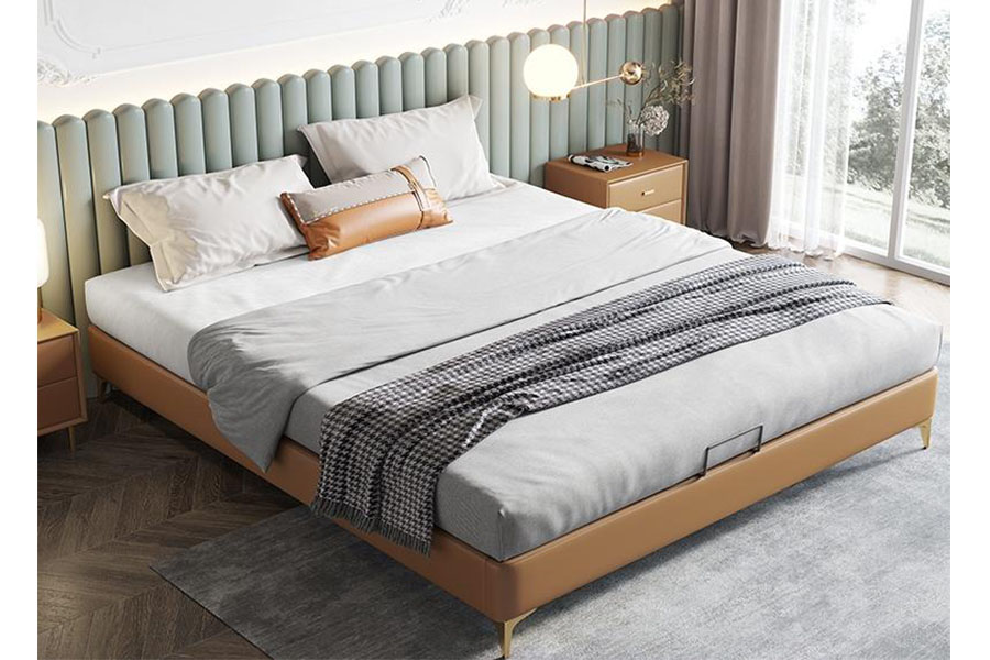 Origin Bed Eucalyptus frame tech cloth HM0291-101s Bedroom furniture