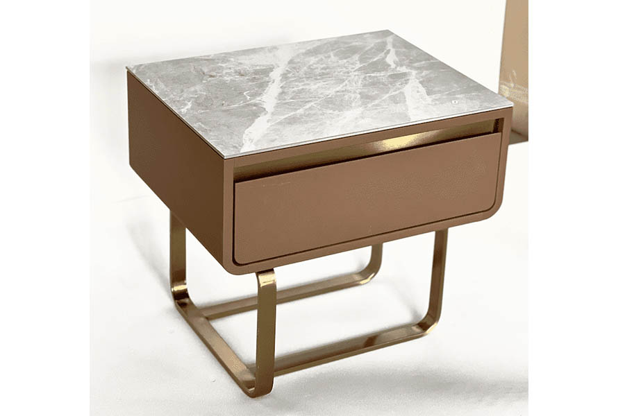 Fontana mid century modern nightstand walnut Factory