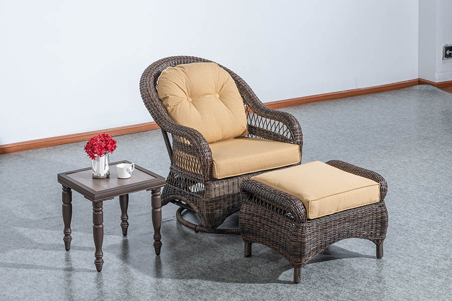 Outdoor rocking sofa set