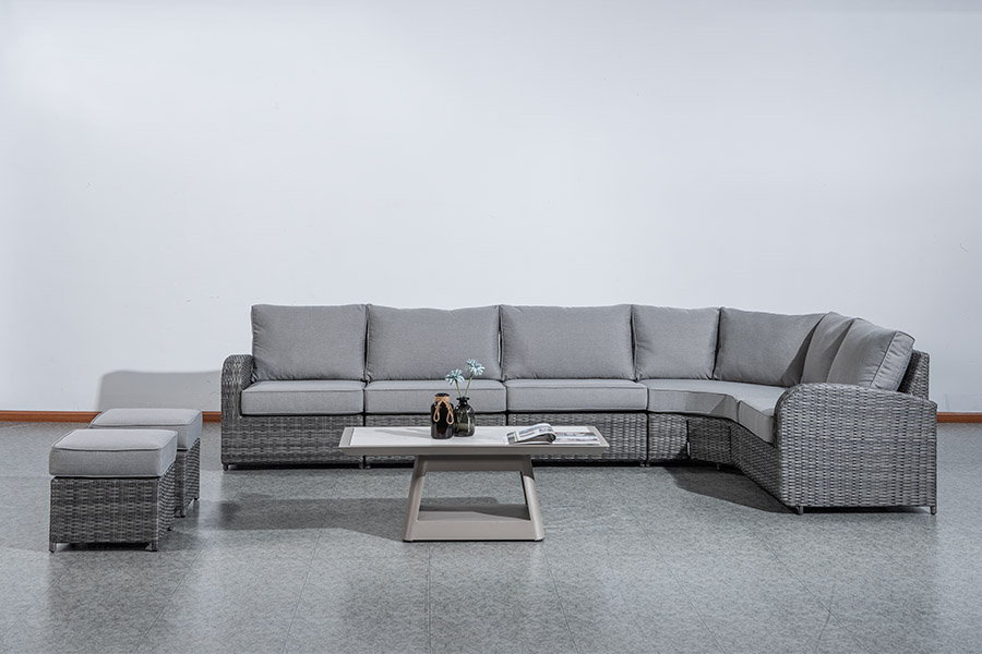 Комплект диванов Bronzino Outdoor HM81-KX23-1141 Комплект диванов Алюминиевый каркас, полиэтиленовый ротанг