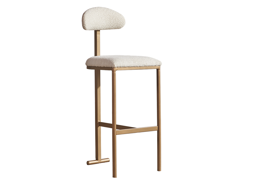 Beautiful Mongolian Wooden Lamb Wool Stool for Living Room