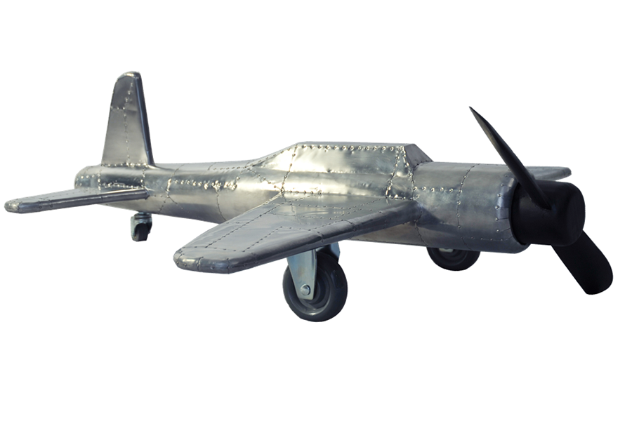 Commercial industrial style home aluminum plane shaped decoration model