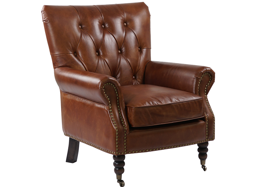 Antique style living room sofas armchairs top grain leather chairs with arms comfortable sofas chairs
