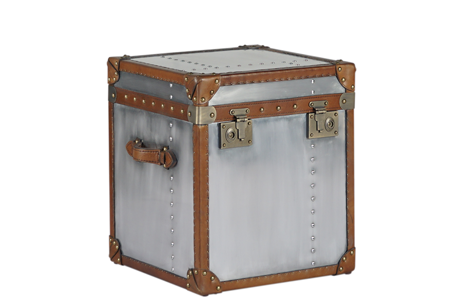 Vintage industrial style bedroom side cabinet Trunk
