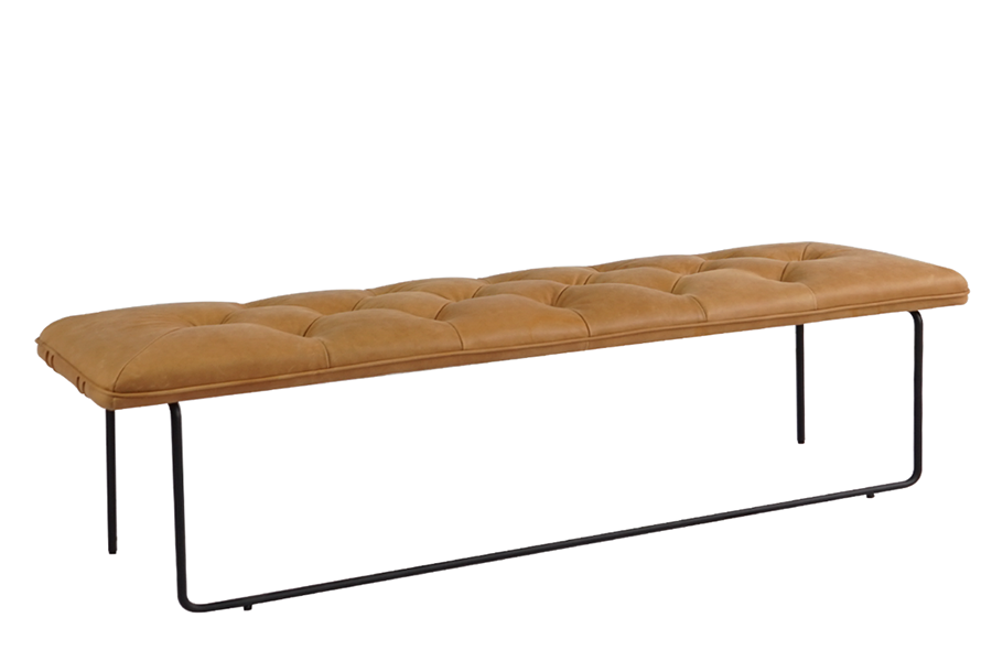 Latest Best Design 100% Pure Leather and Metal Global Archive Hogan Large Ottoman