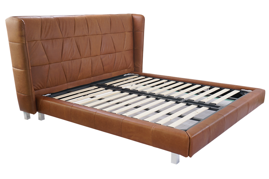 Italy luxury design latest modern metropolitan home furniture good quality orange bed romantic bedroom furniture
