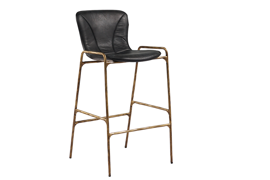 Best Sell Custom High Counter Dining High Stool Modern Bar Chair With Back