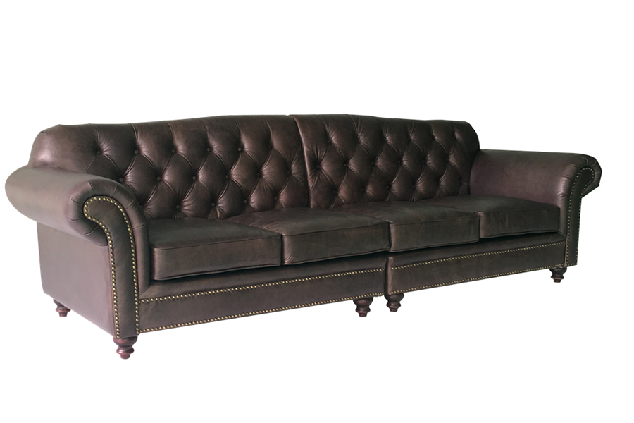 4 Seater Modern Sofa Design Living Room Furniture Sofa Set Furniture Modern Couch with Vintage Genuine Leather