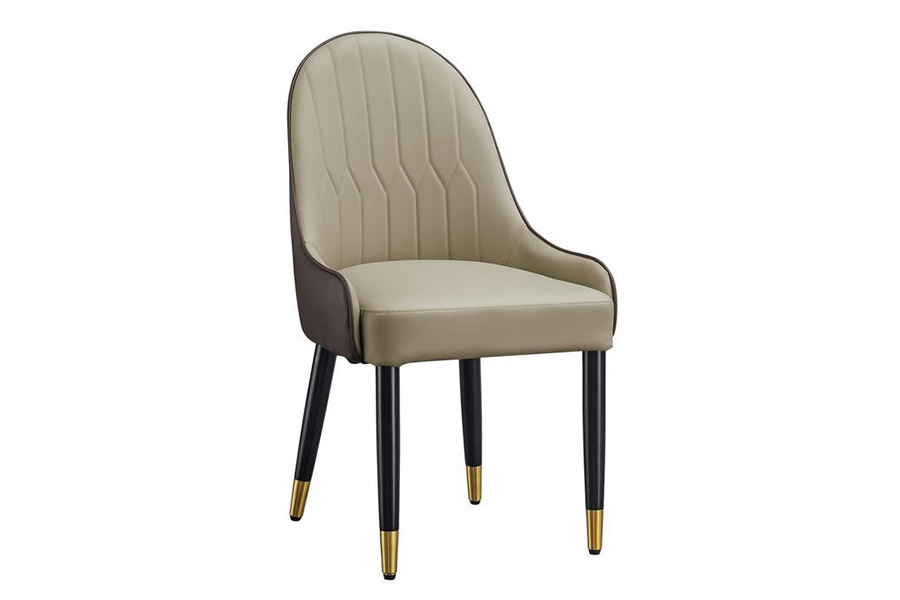 Giotto Dining chair HM0572-Y53 Oak legs faux leather modern style furniture
