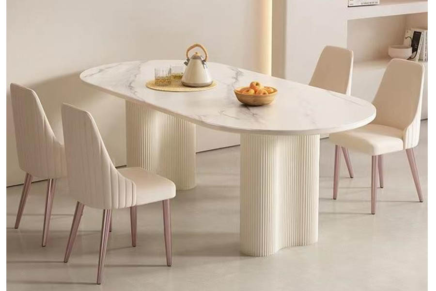 Giotto Dining table HM0572-A46 solid wood sintered stone furiture