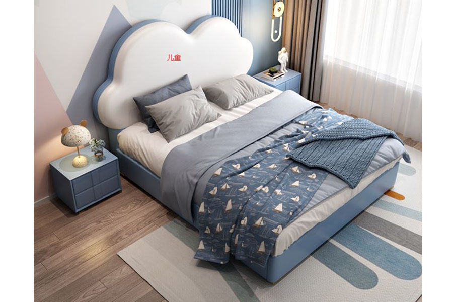 VINCENT Kids bed HM0645-606 Cloud children's bed modern simple solid wood bed