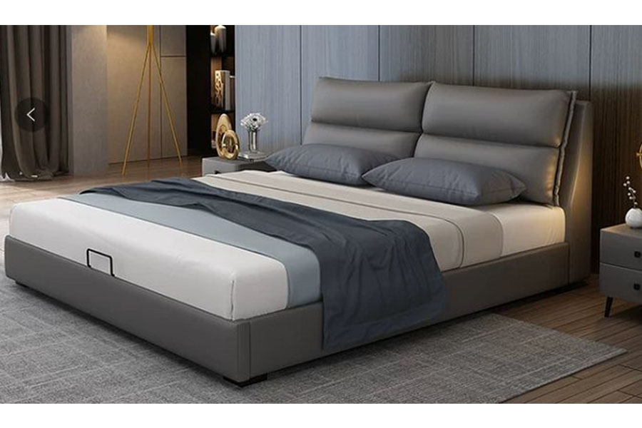 VINCENT upholstered bed HM0645-0280 simple and elegant bedroom furniture