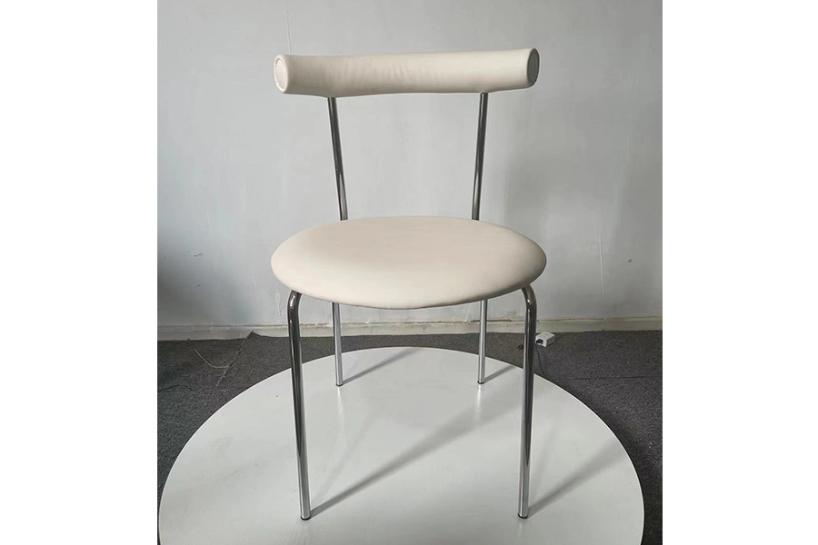 Frans Dining chair HM0664-932 Minimalist cream style home dining chair retro backrest chair Nordic simple book table and chair