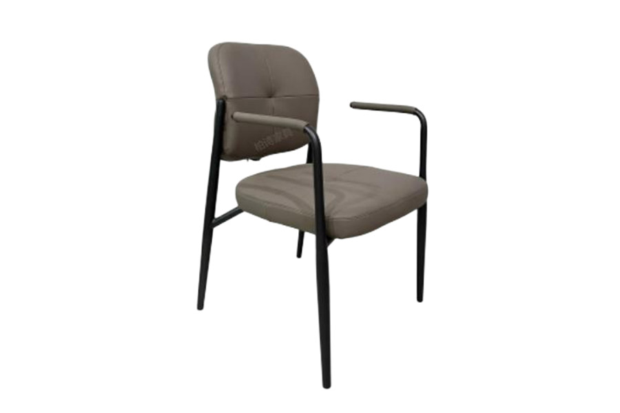 Frans Dining chair HM0691-D-289 Italian minimalist Napa leather dining chair meeting room modern hotel living room reception chair