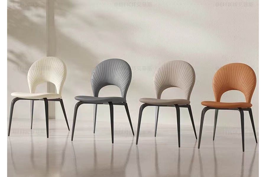 Frans Dining chair HM0744-23-28 Nordic restaurant dining chair modern simple home backrest chair,