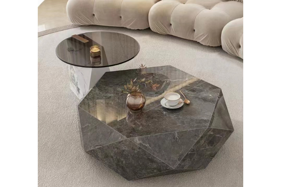 Sintered stone top coffee table