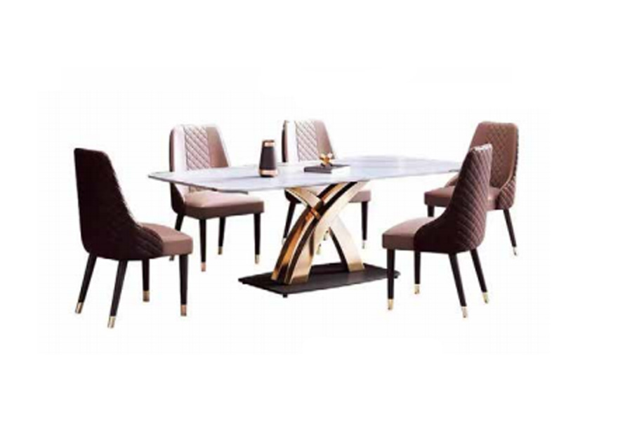 Sintered stone top dining table