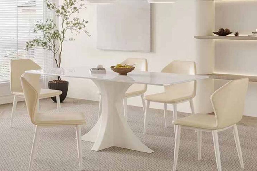 Sintered stone top dining table