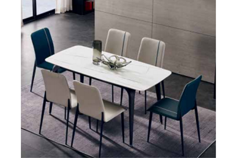 Sintered stone top dining table