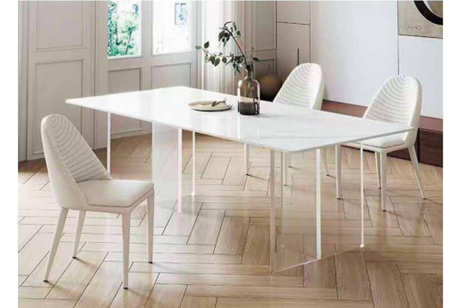 Sintered stone top dining table