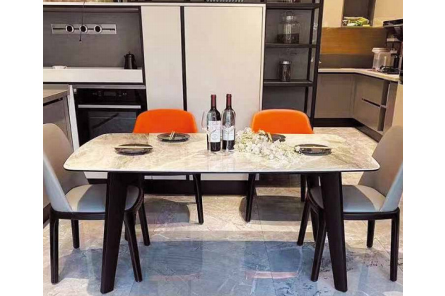 Sintered stone top dining table