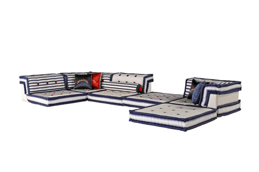 Free combination module sofa roche bobois style mahjong sofa designer multicolor fabric sofa backrest adjustable sofa
