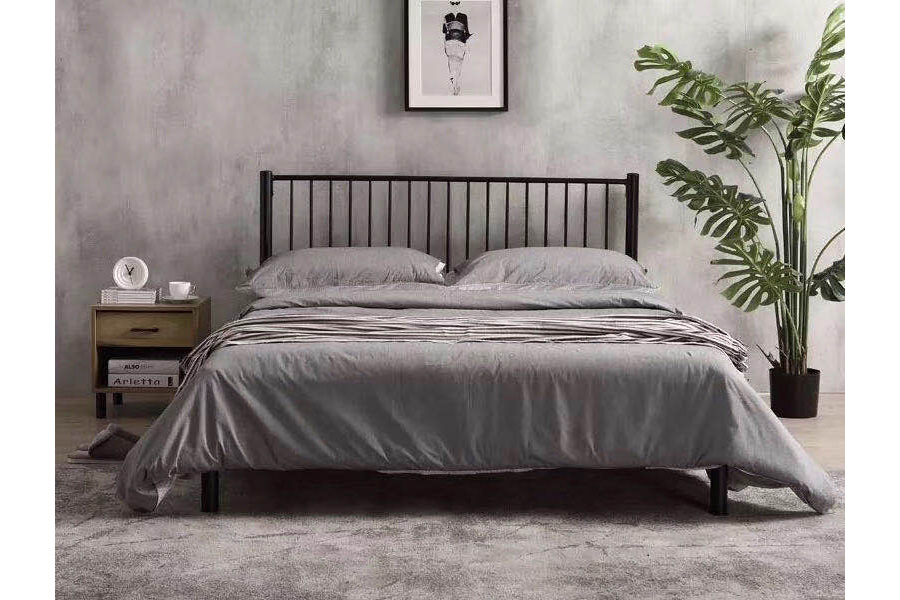 Furniture factory bed economical bed Fashion design bed Rental house furniture bed Economy hotel furniture bed