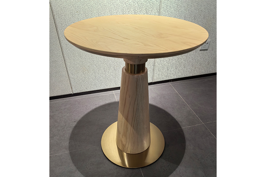 Modern diningroom solid wood side table Hotel dining table public area negotiation table