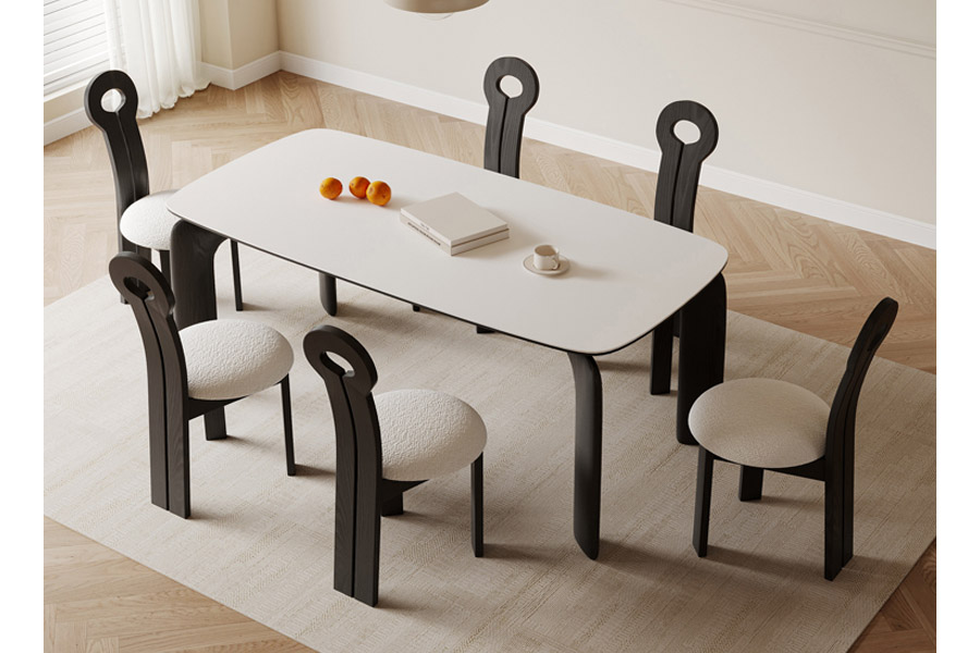 Dining table Medieval-style dining table Irregularly designed dining table