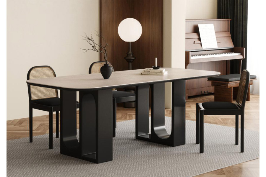 Dining table Medieval-style dining table sintered stone dining table