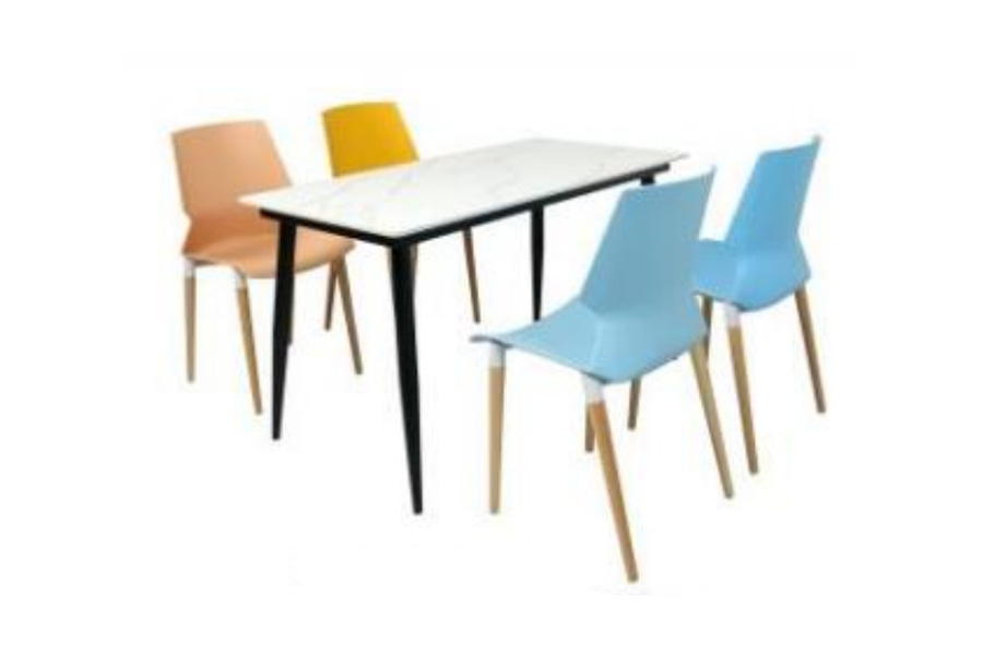 Dining table&chair set Staff canteen dining table&chair set Canteen dining table and chair set
