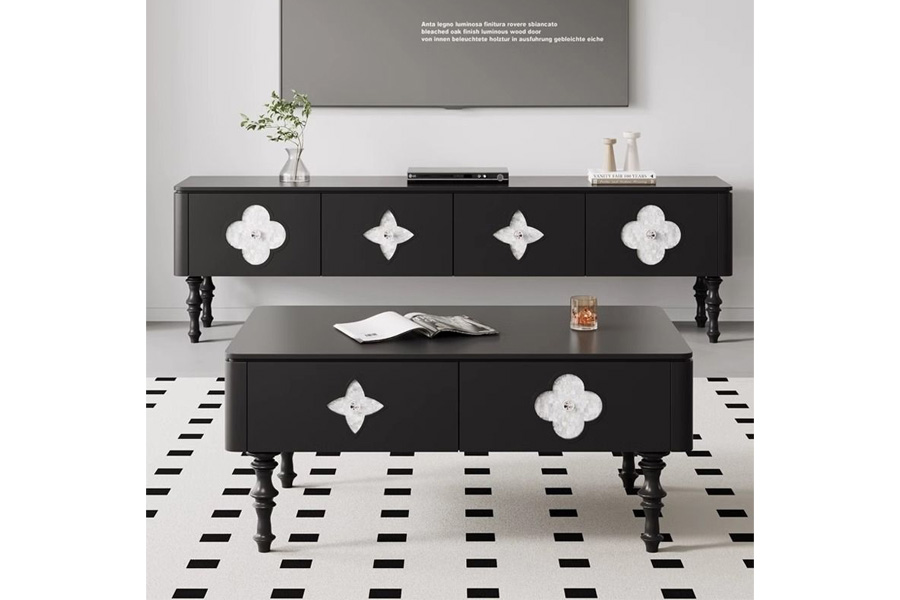 TV cabinet Laminated board tv cabinet Medieval style TV cabinet