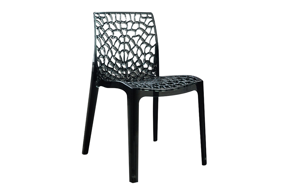 Nordic simple transparent hollow back dining chair home creative single chair hotel banquet ceremony chair