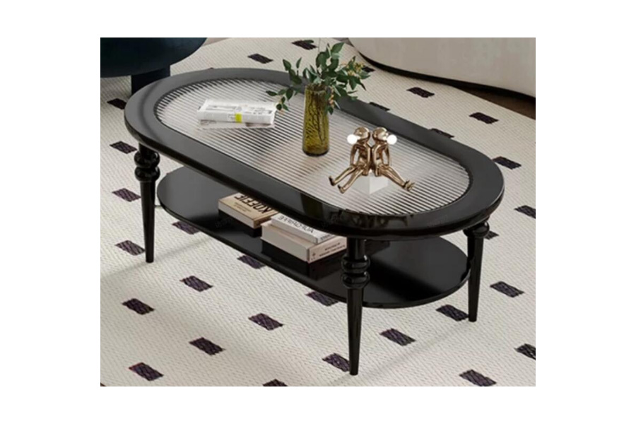 Coffee table French vintage coffee table Medieval style coffee table Glass coffee table