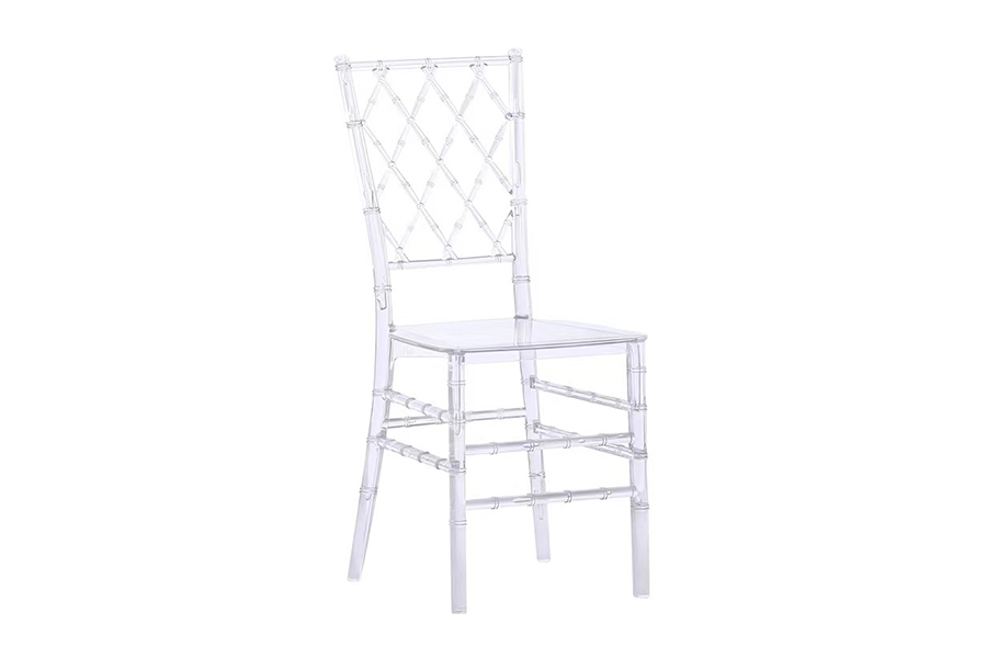 Hotel Banquet Hall acrylic transparent crystal chair Wedding auditorium outdoor PC ceremony chair