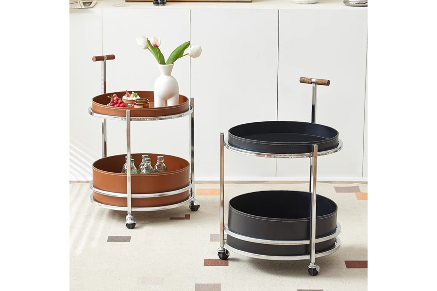 Side table Modern style side table Saddle leather side table fashion design side table