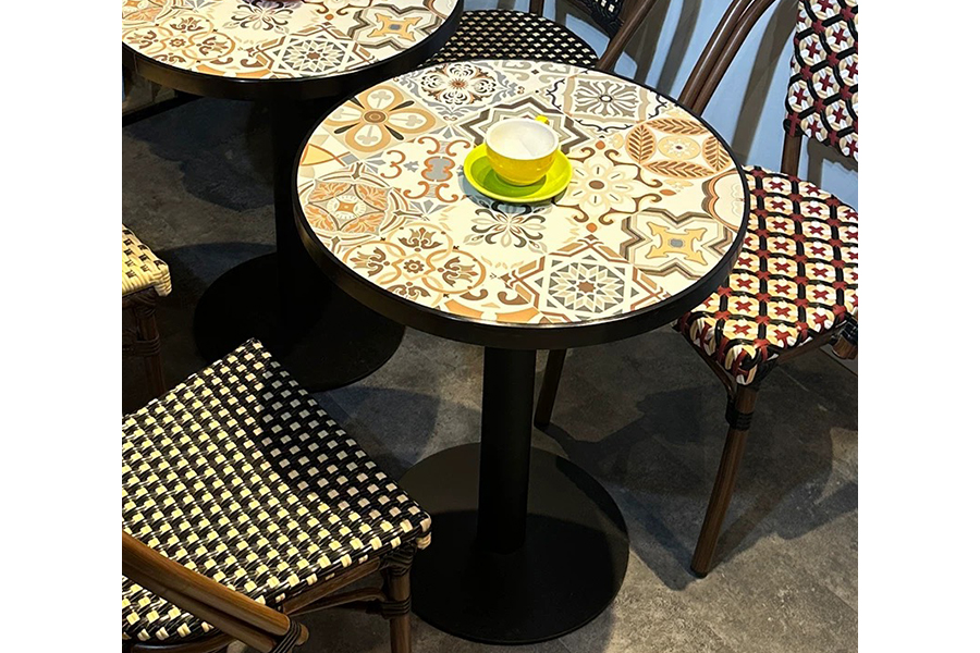 American vintage restaurant table and chair combination of industrial style restaurant furniture round dining table