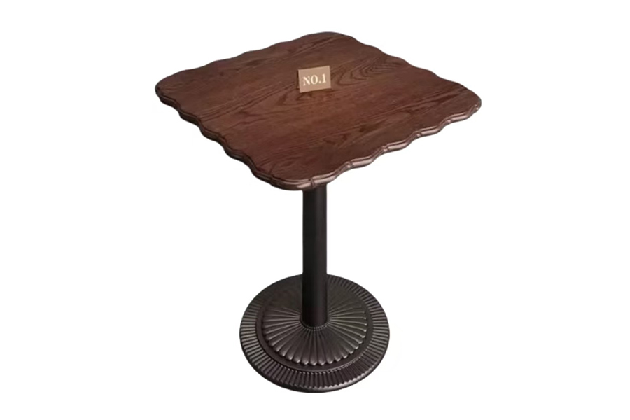 American vintage restaurant square table Tavern dining bar dining table and chair combination