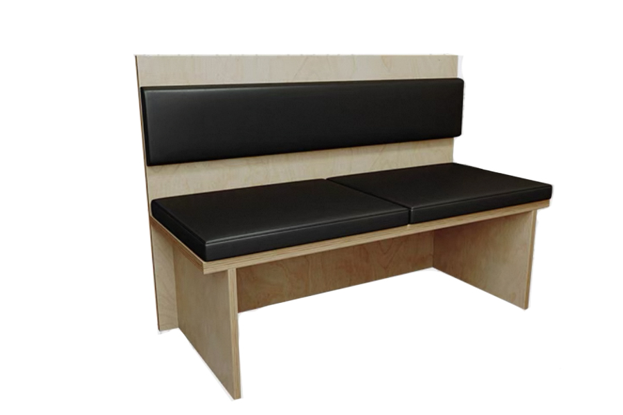 Solid wood booth sofa Coffee shop booth sofa Customized booth sofa Leather seating booth