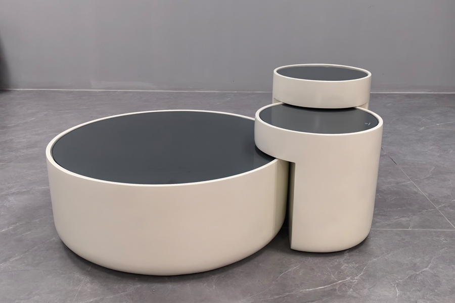 Fiberglass coffee table set Multifunctional coffee table Outdoor coffee table Modern style coffee table