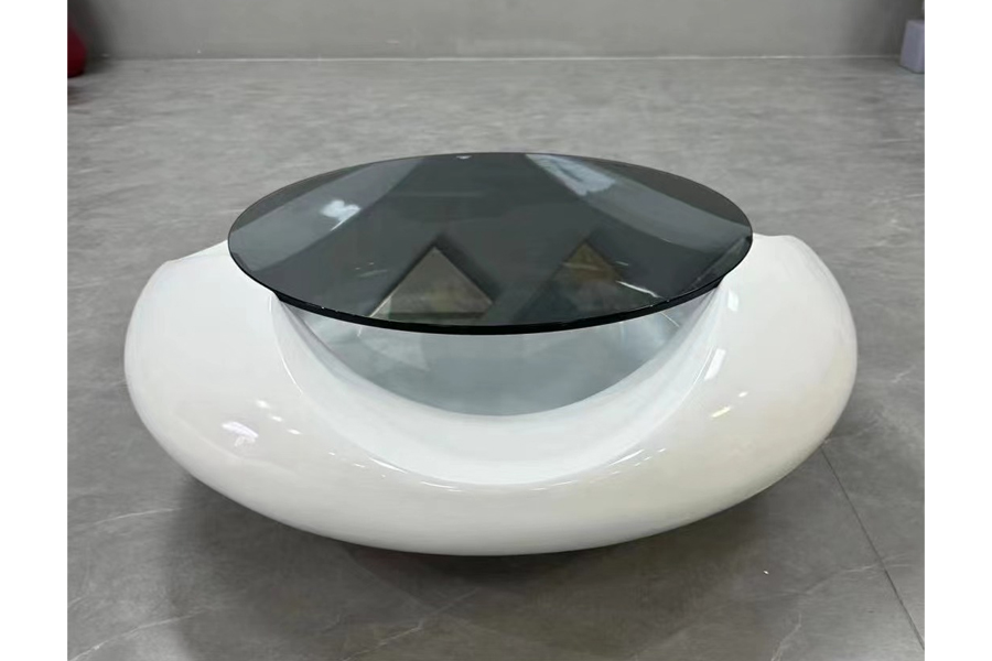 Fiberglass coffee table Fashion design coffee table  Modern style coffee table Circle coffee table