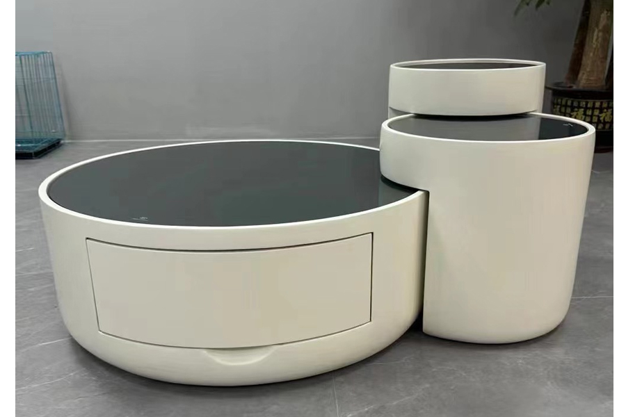 Fiberglass coffee table set Modern style coffee table Multifunctional coffee table Outdoor coffee table