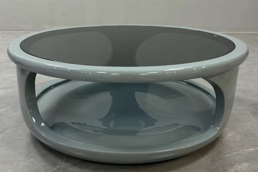 Outdoor coffee table Fiberglass coffee table Glass top coffee table fashion design coffee table modern style coffee table